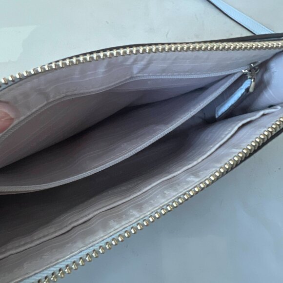 Kate Spade Watercolor Blue Knott Pebbled Leather Crossbody Bag - Picture 6 of 13